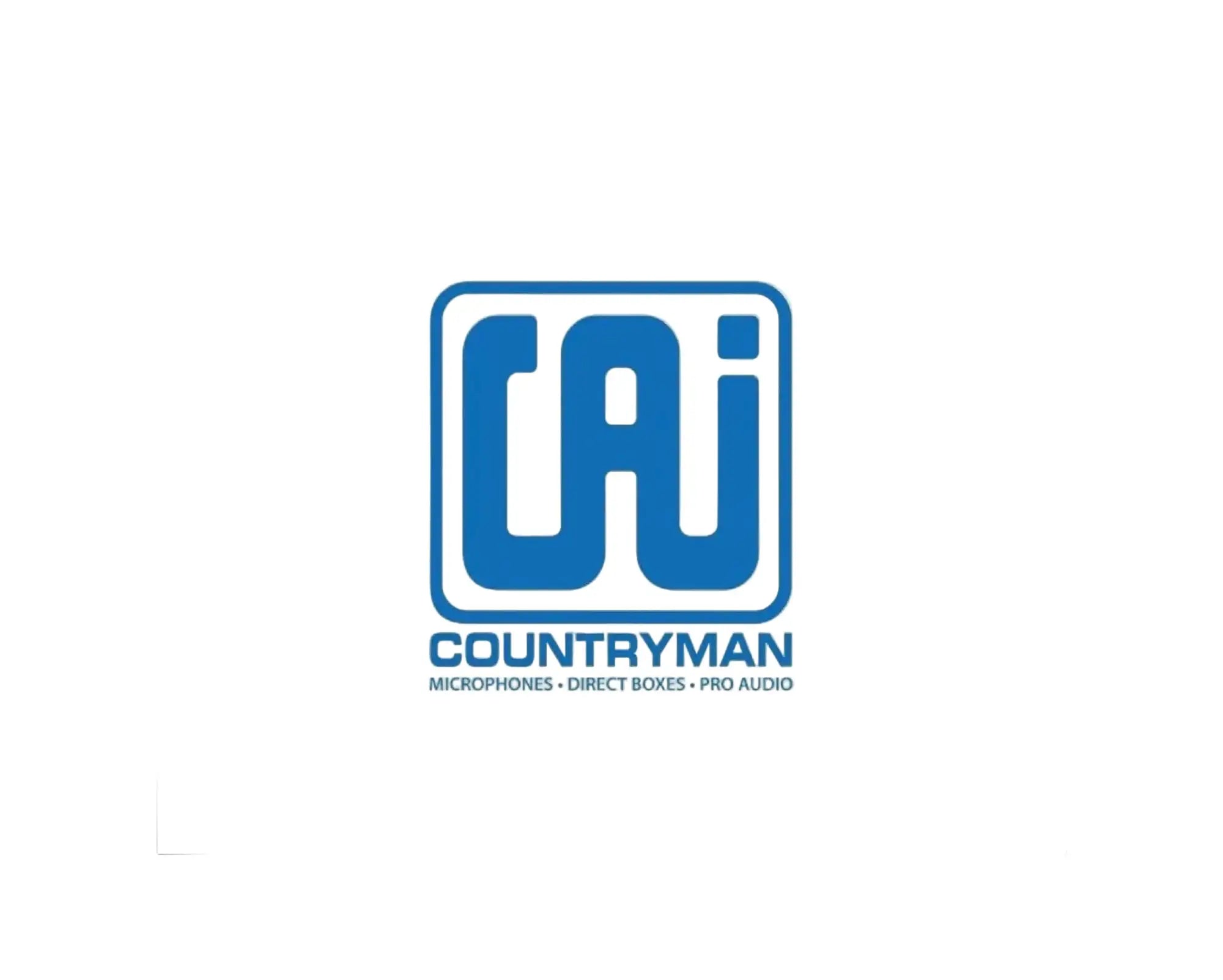 Blue countryman logo featuring bold, stylized ’cai’ lettering within a square border.