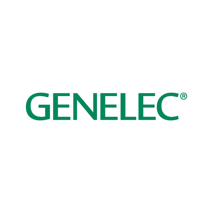Green ’genelec’ logo with registered trademark symbol.