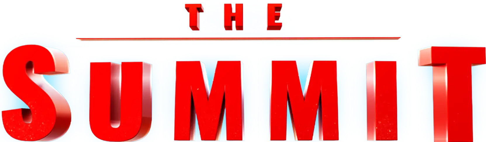 Red text 'THE SUMMIT' on a white background