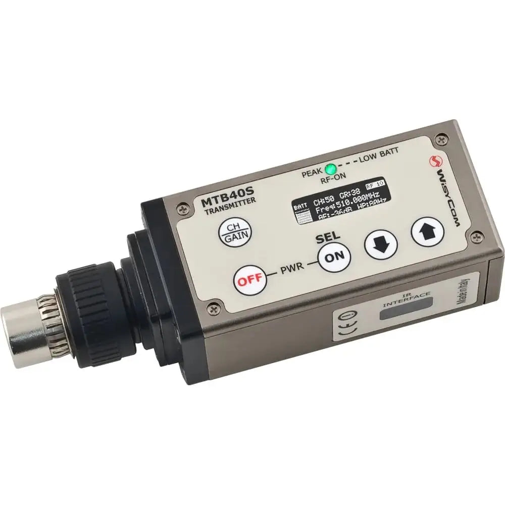 Wisycom Wisycom-MTB40S-Plug On Wideband Transmitter professional audio equipment