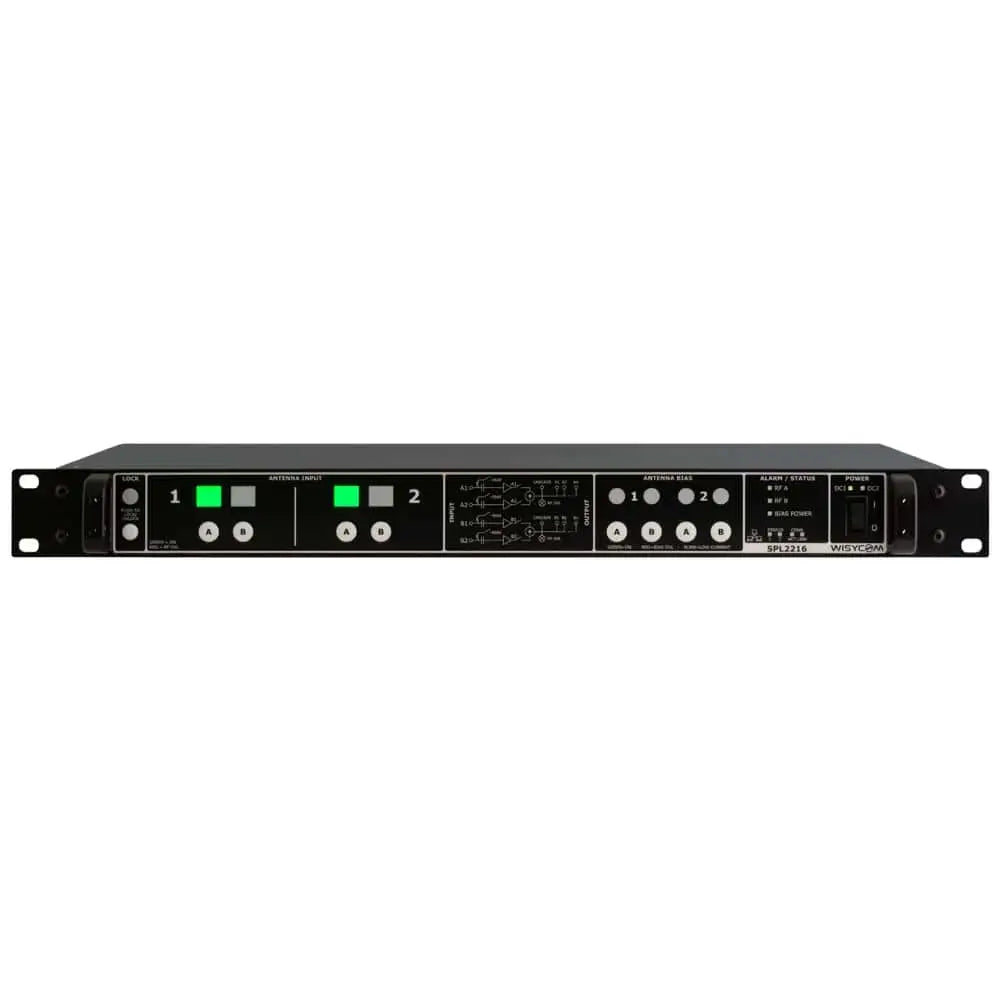 Wisycom Wisycom-SPL2216-Wideband Active Antenna Combiner/Splitter professional audio equipment